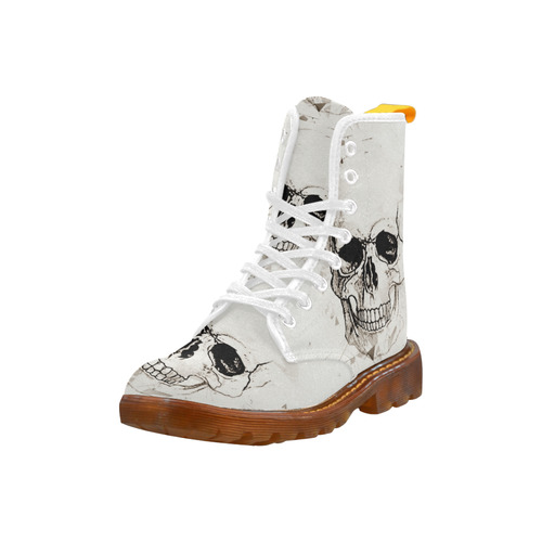 Skull Skizze by Popart Lover Martin Boots For Women Model 1203H