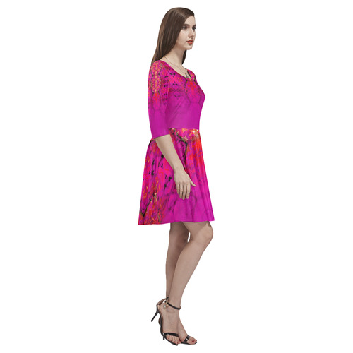 iglesia 4 Tethys Half-Sleeve Skater Dress(Model D20)