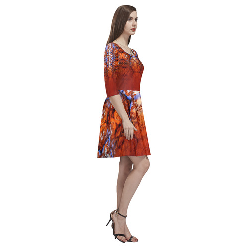 iglesia v Tethys Half-Sleeve Skater Dress(Model D20)