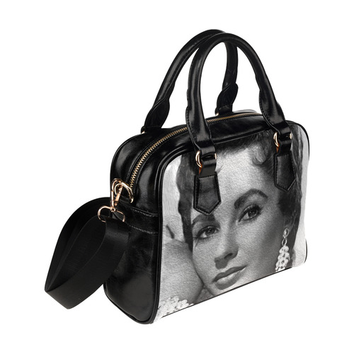 Great Actress Elizabeth Taylor Shoulder Handbag (Model 1634)