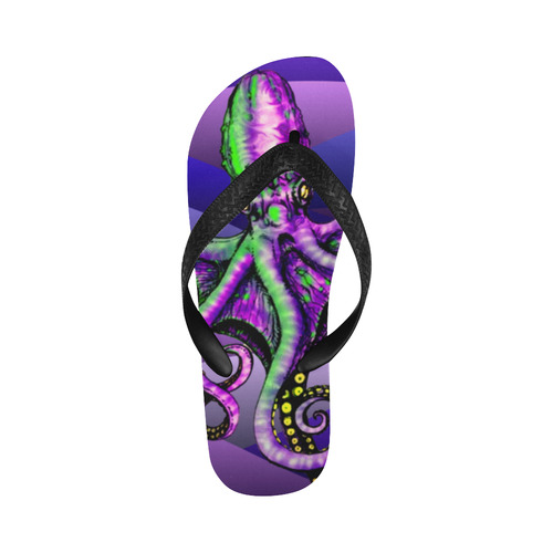 octopus cephalopod water creepy ocean marine life Flip Flops for Men/Women (Model 040)