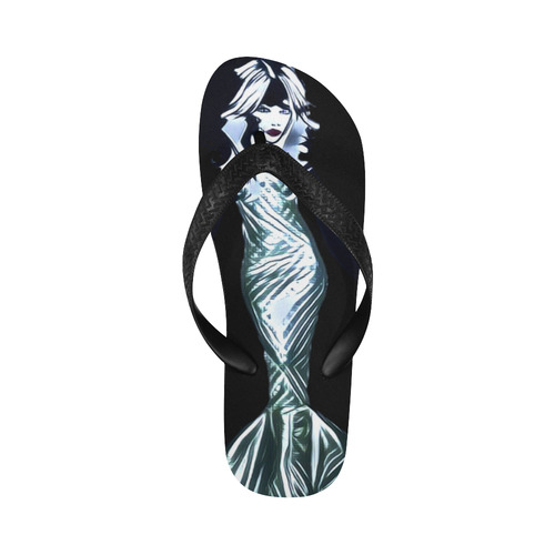 sexy punk mermaid Flip Flops for Men/Women (Model 040)