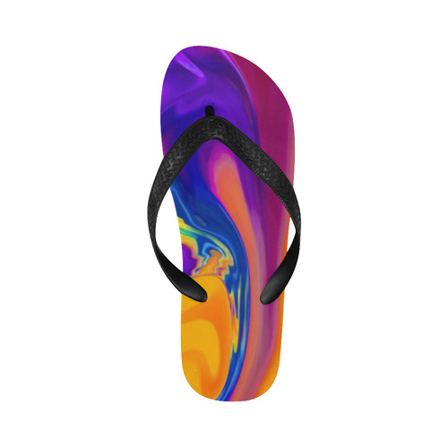 The PERFECT WAVE abstract multicolored Flip Flops for Men/Women (Model 040)