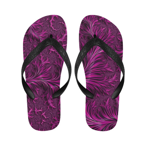 amazing special fractal 26D Flip Flops for Men/Women (Model 040)