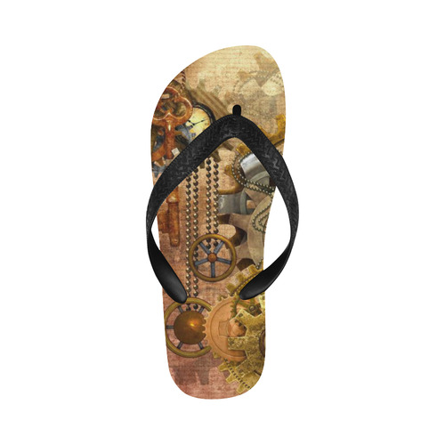 steampunk Flip Flops for Men/Women (Model 040)