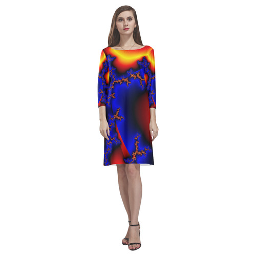 Electra 2 by Martina webster Rhea Loose Round Neck Dress(Model D22)