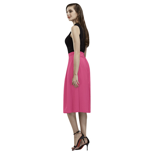Raspberry Sorbet Aoede Crepe Skirt (Model D16)