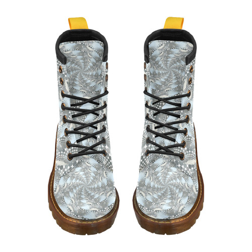 Disco swirls High Grade PU Leather Martin Boots For Women Model 402H