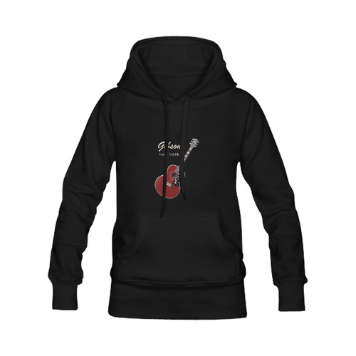 Gibson Acoustic Rockabilly Women's Classic Hoodies (Model H07)