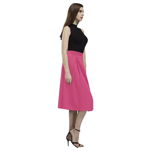 Raspberry Sorbet Aoede Crepe Skirt (Model D16)