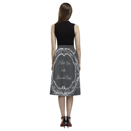 I Love You to the Moon and Back Aoede Crepe Skirt (Model D16)