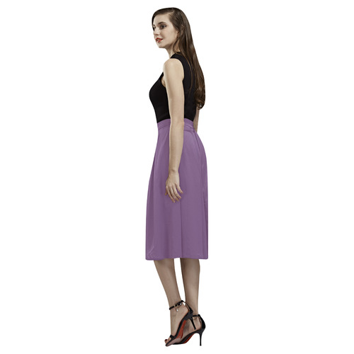 Crushed Grape Aoede Crepe Skirt (Model D16)