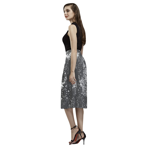 Snowflake Chalkboard Aoede Crepe Skirt (Model D16)