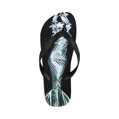 sexy punk mermaid Flip Flops for Men/Women (Model 040)