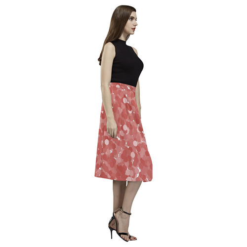 Aurora Red Bubbles Aoede Crepe Skirt (Model D16)