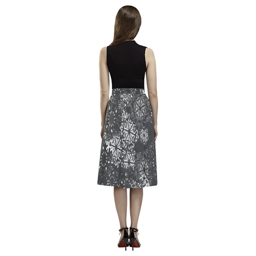 Snowflake Chalkboard Aoede Crepe Skirt (Model D16)