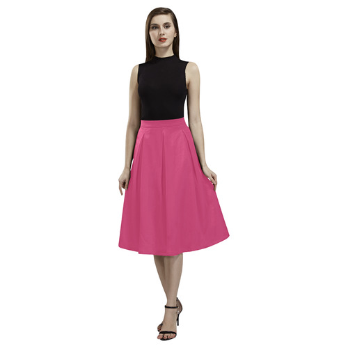 Raspberry Sorbet Aoede Crepe Skirt (Model D16)