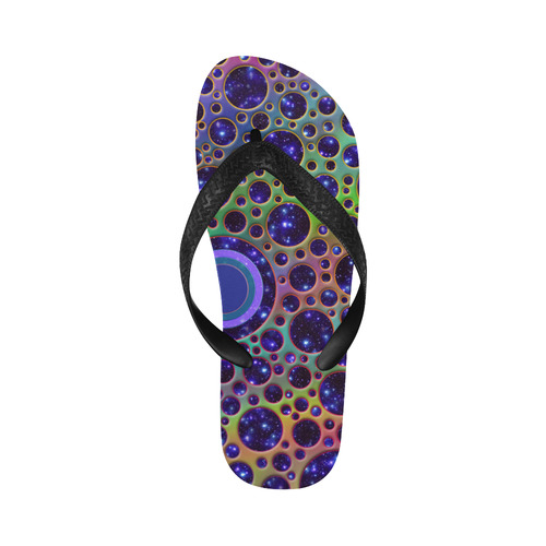 Universe DOTS GRID colored pattern Flip Flops for Men/Women (Model 040)