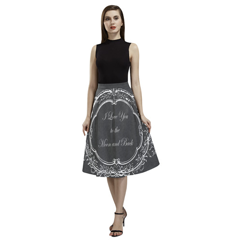 I Love You to the Moon and Back Aoede Crepe Skirt (Model D16)