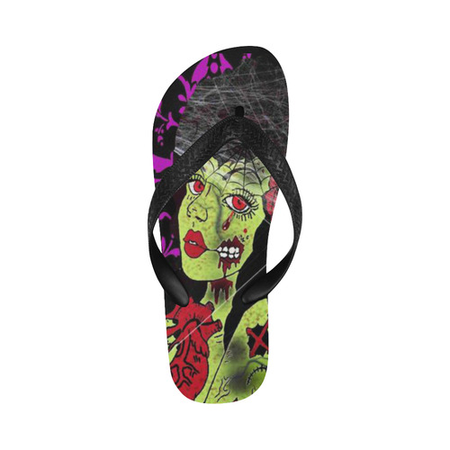 Queen of the walking dead Flip Flops for Men/Women (Model 040)