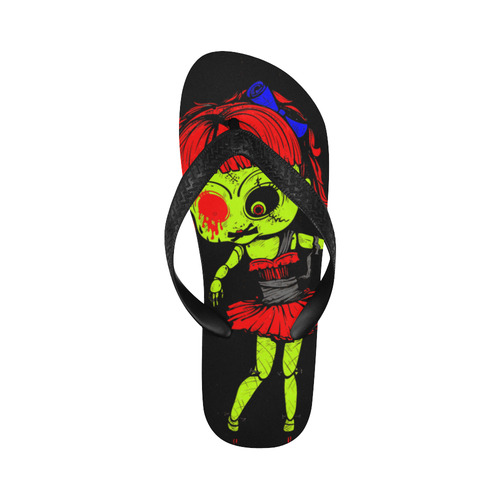 zombie puppets Flip Flops for Men/Women (Model 040)