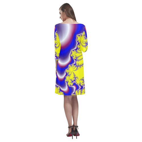 Neurons by Martina Webster Rhea Loose Round Neck Dress(Model D22)