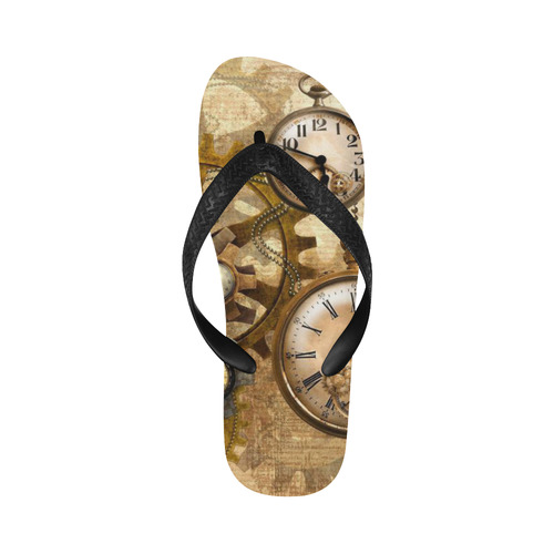 steampunk Flip Flops for Men/Women (Model 040)