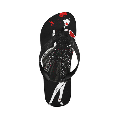 rockabilly-rita Flip Flops for Men/Women (Model 040)