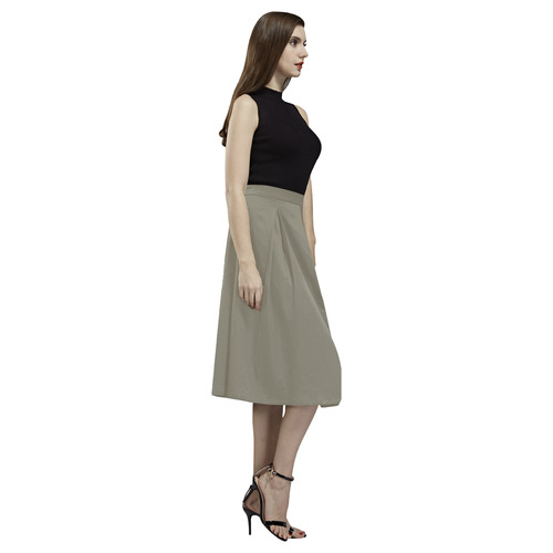 Desert Taupe Aoede Crepe Skirt (Model D16)
