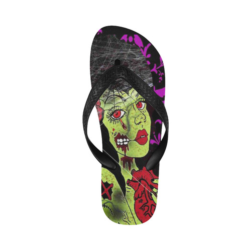 Queen of the walking dead Flip Flops for Men/Women (Model 040)