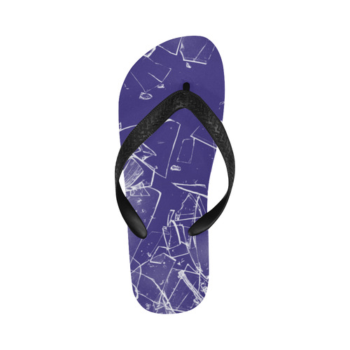 broken glass Flip Flops for Men/Women (Model 040)