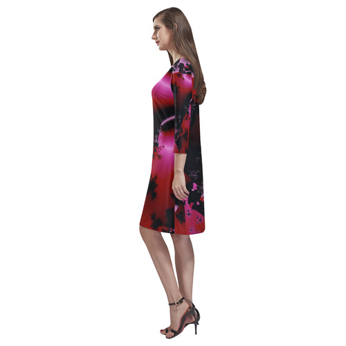 Pink & Black by Martina Webster Rhea Loose Round Neck Dress(Model D22)