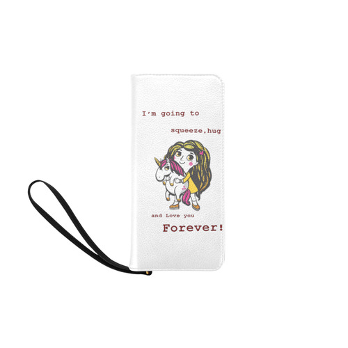 I am going to lover you and Squeeze u for e Women's Clutch Purse (Model 1637)