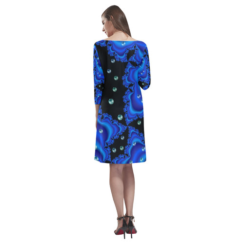 Blue Bubbles Martina Webster Rhea Loose Round Neck Dress(Model D22)
