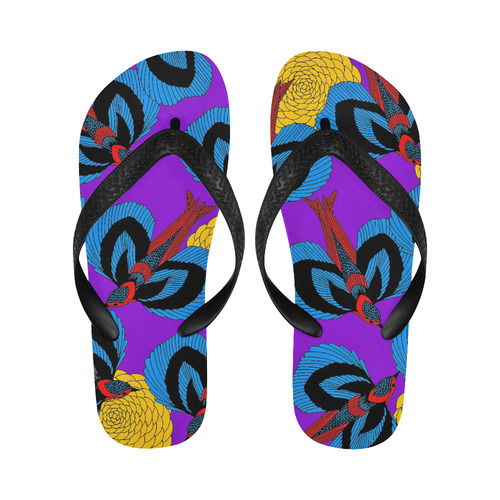 tropical-wonderland_birds Flip Flops for Men/Women (Model 040)