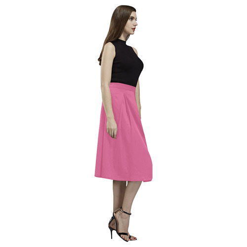 Shocking Pink Aoede Crepe Skirt (Model D16)