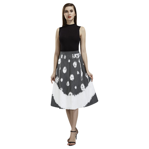 Furry Floral Aoede Crepe Skirt (Model D16)