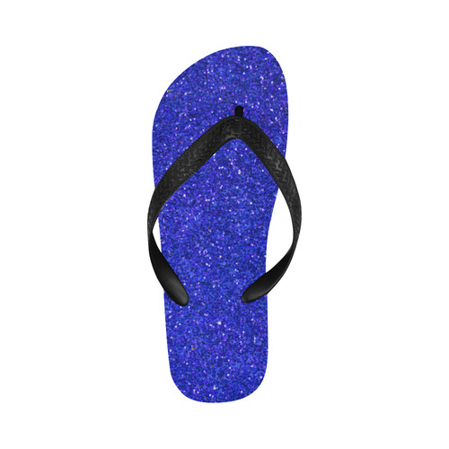 blue glitter Flip Flops for Men/Women (Model 040)