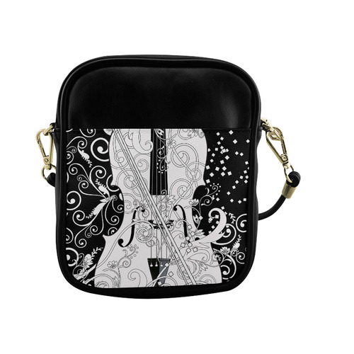 Sling Bag Purse Violin Design by Juleez Sling Bag (Model 1627)