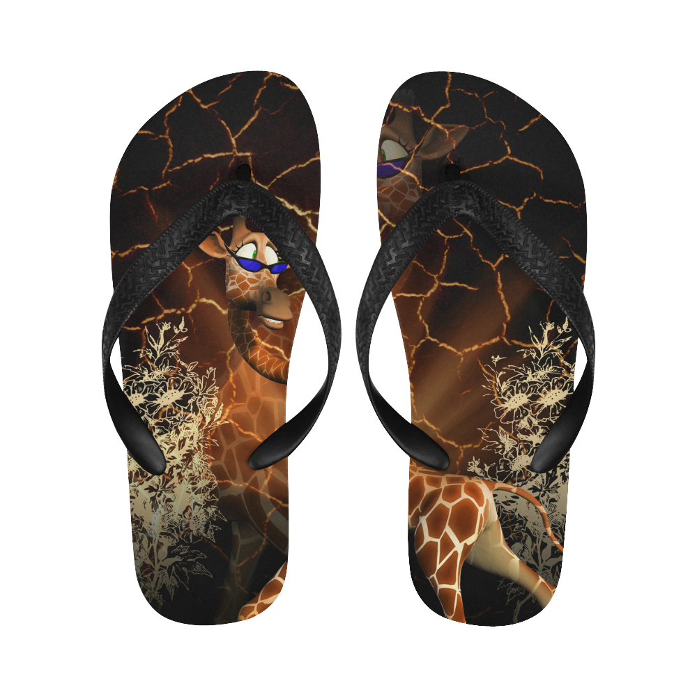 giraffe flip flops