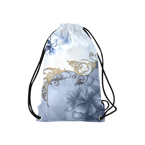 Wonderful floral design Small Drawstring Bag Model 1604 (Twin Sides) 11"(W) * 17.7"(H)