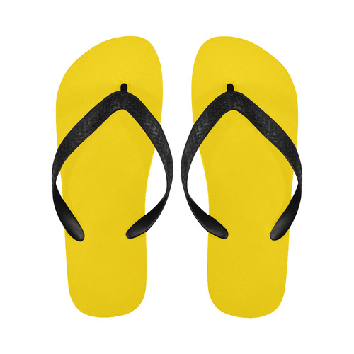 Only one Color: Sun Yellow Flip Flops for Men/Women (Model 040)