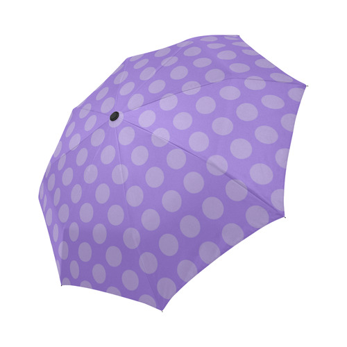 Umbrella - Lilac Dots Auto-Foldable Umbrella (Model U04)