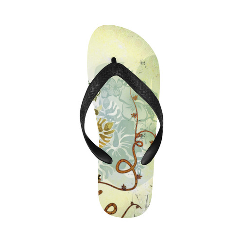 Surfbaord on vintage background Flip Flops for Men/Women (Model 040)