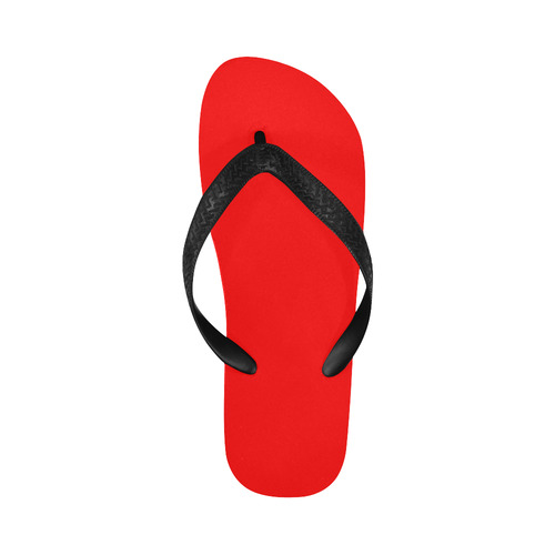 Only one Color: Fire Red Flip Flops for Men/Women (Model 040)