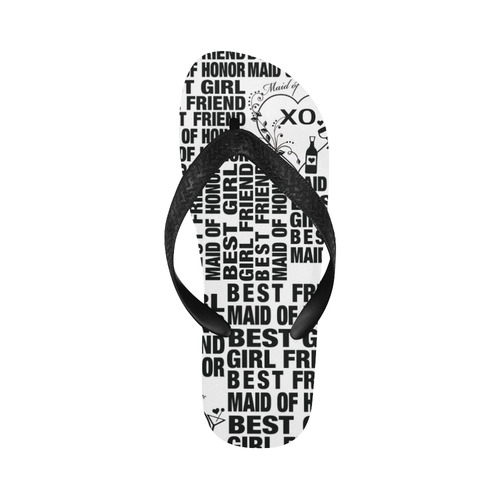 Print Flip Flops Bridal Party Gift Maid Of Honor Gift Print Flip Flops for Men/Women (Model 040)