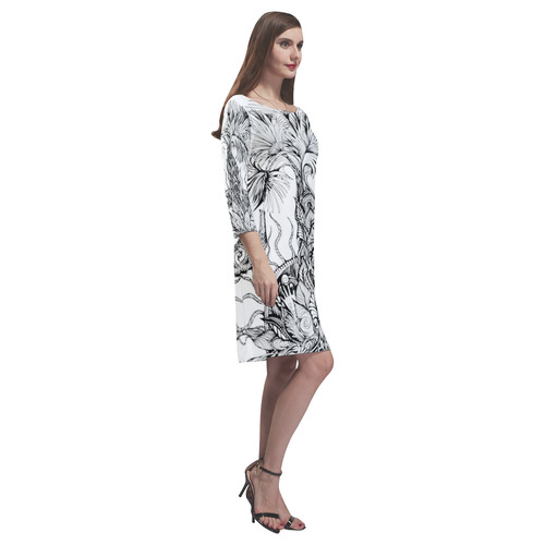 1310 Rhea Loose Round Neck Dress(Model D22)