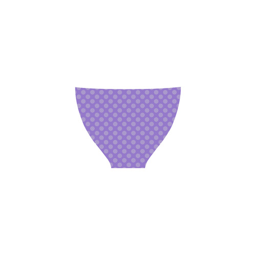 Lilac Polka Dots Custom Bikini Swimsuit (Model S01)