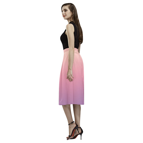 Pastel Ombre Gradient Aoede Crepe Skirt (Model D16)