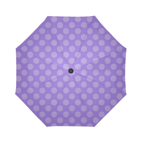 Umbrella - Lilac Dots Auto-Foldable Umbrella (Model U04)
